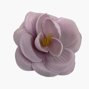 Lavender Pink Cabbage Rose Boutonniere Lapel Pin Vintage Flower